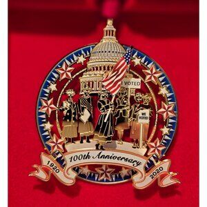 Women's Right to Vote 100th Anniversary Commemorative Holiday Ornament 2020
